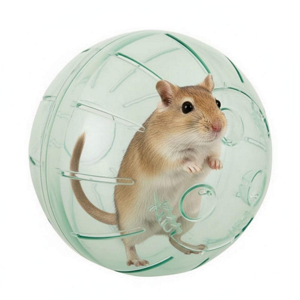 Full Cheeks NIB Small Animal 7" Green Adventure Exercise Ball - Picture 7 of 8